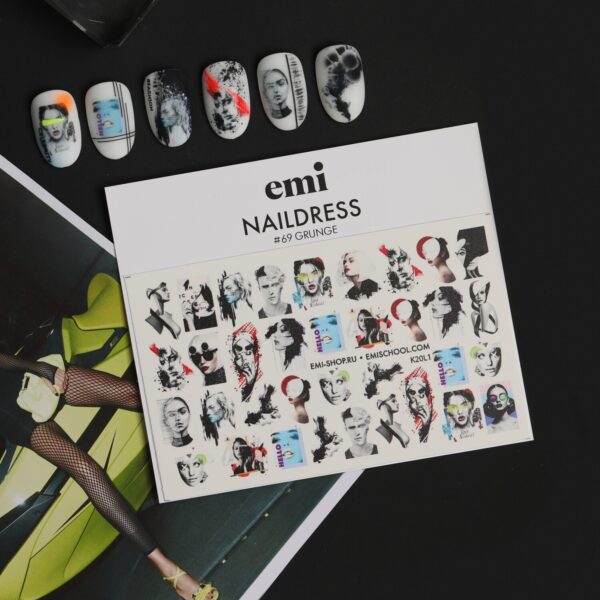 Mini Naildress Grunge Nr.69 sticker unghii