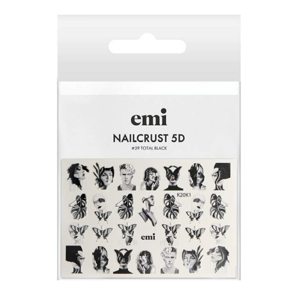 Mini NailCrust 5D Total Black Nr.29 sticker unghii