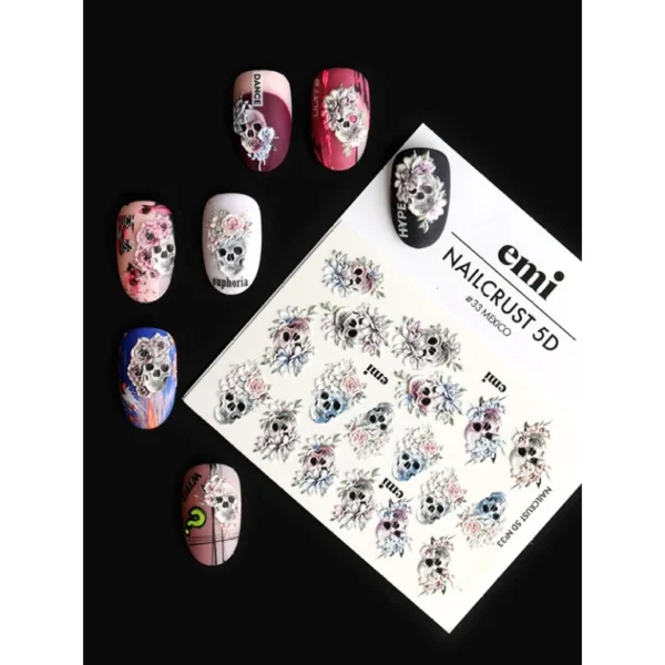 Mini NailCrust 5D Mexico Nr.33 sticker unghii