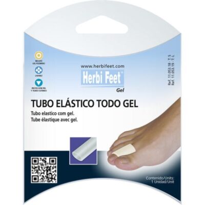 Tub elastic din gel contra frecarii dintre degete, marime L