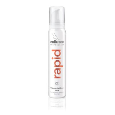 Spumă cremă pentru picioare sensibile la fungi Callusan C7 RAPID 125ml
