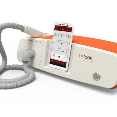 Micromotor smart cu acumulator si aspiratie b-on-foot portocaliu/alb