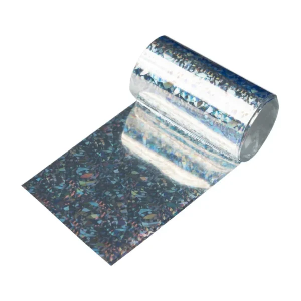 Folie unghii  Holografica Silver Chess