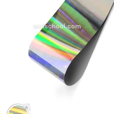 Folie unghii Holografica Silver Chess