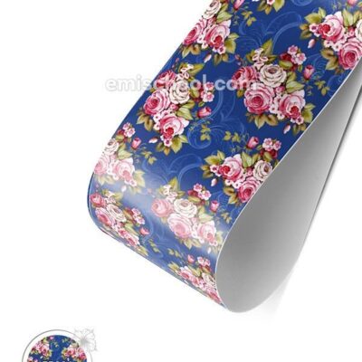 Folie Princot Victorian Roses in Dark Blue