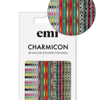 Mini Charmicon 3D Colored Lines nr.206 sticker unghii