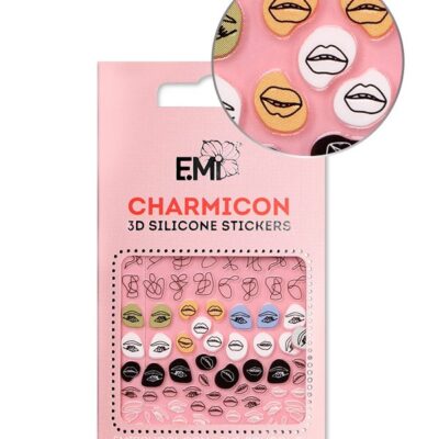 Mini Charmicon 3D Lips & Eyes Nr.125 sticker unghii