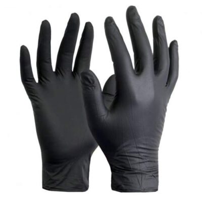 Manusi Nitril Negre Care More 8228.047 marimea L 100buc.